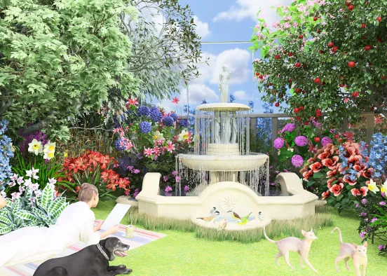 # Garden Oasis! Визуализация дизайна