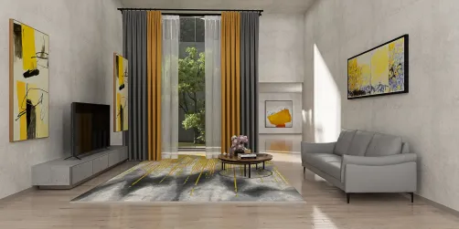 Abstract Modern Living room
