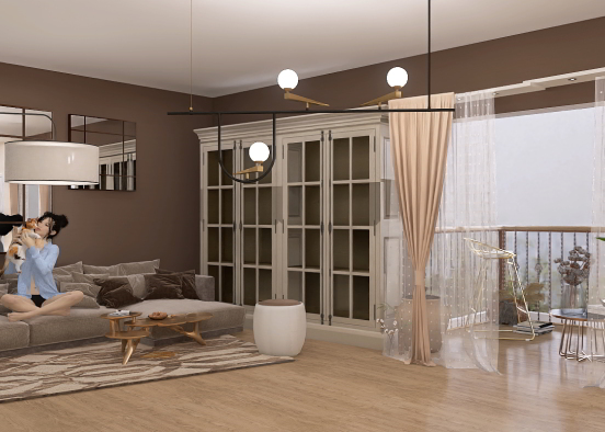 Cozy lounge  Design Rendering