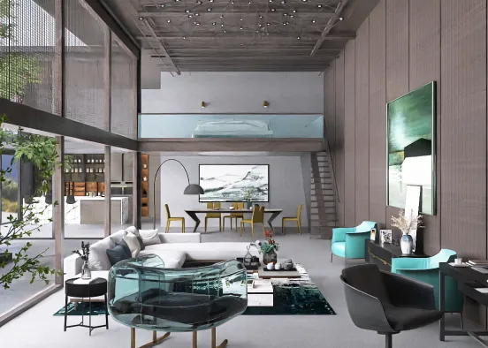 # Urban Modern Bachelor Villa Визуализация дизайна
