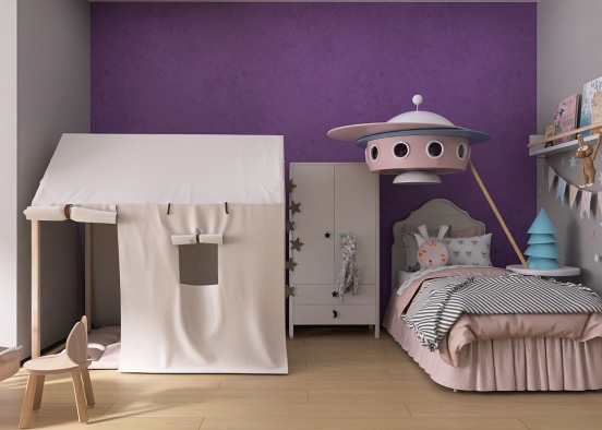 Little girl room Design Rendering