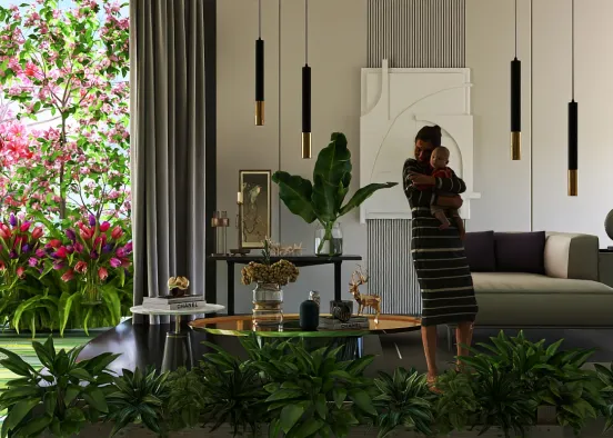 # A Lovely Place for a Lovely Mom Renderização de Design