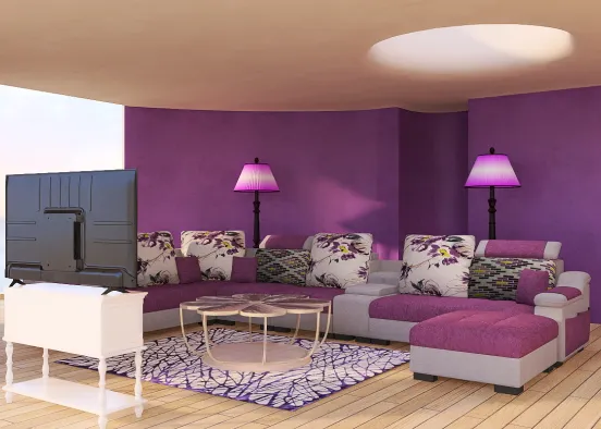 Purple room! Design Rendering
