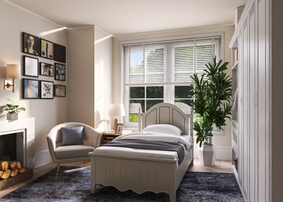 Natural light bedroom Design Rendering