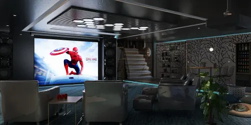 home theater basement 