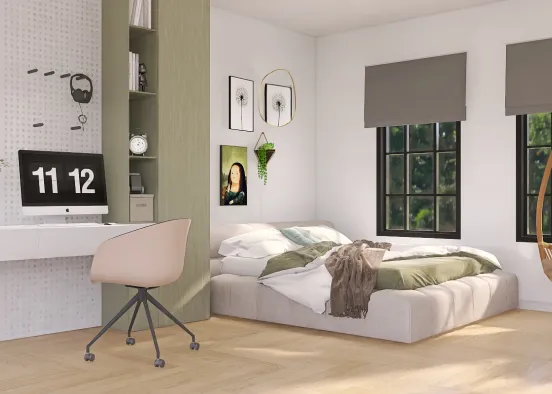 Teen’s Bedroom  Design Rendering