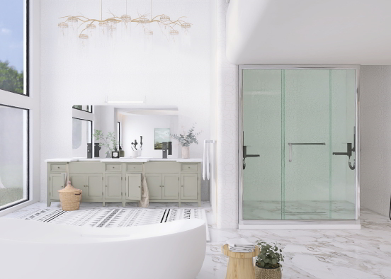 Stylish bathroom 🕊️ Design Rendering