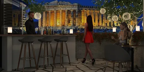 Rooftop bar Plaka Athens