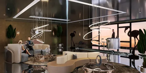 Break time in a luxury hotel in Tokio
