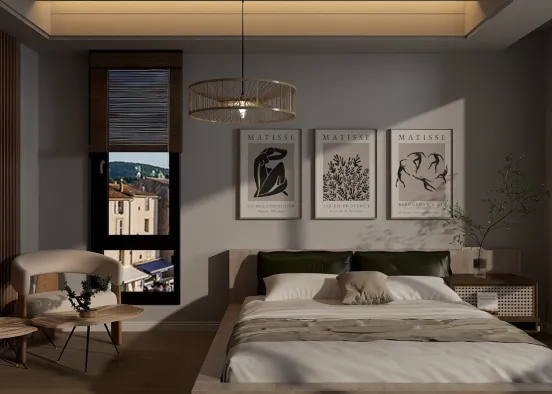 # Cozy bedroom  Renderização de Design