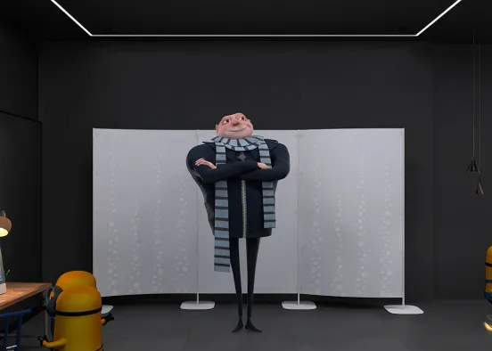 Gru’s and the minions lab Design Rendering