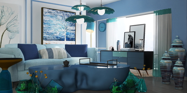Blue Living Room 💙💙💙