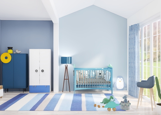 Baby Boy Room 💙 Design Rendering