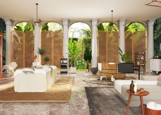Tropical Luxury Spa Design Rendering