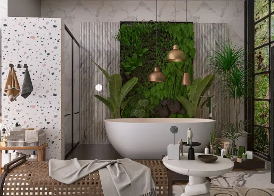 mable1 bathroom 🟤🤎🤍⚪💚🟢 Design Rendering