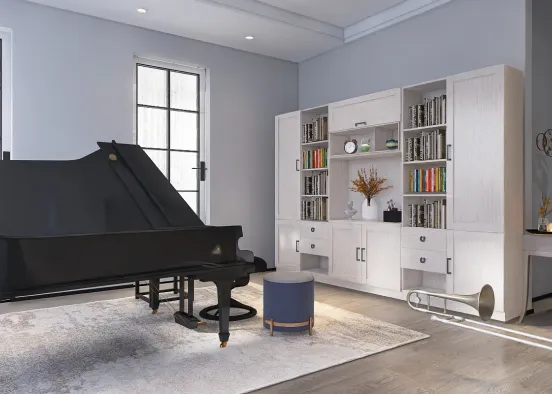 Ideal room to practice for musicians  Design Rendering