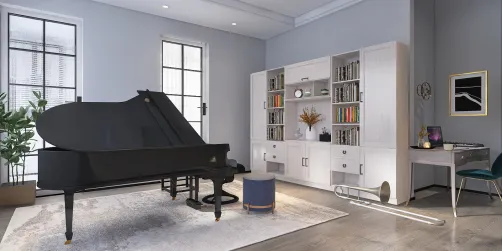 Ideal room to practice for musicians 