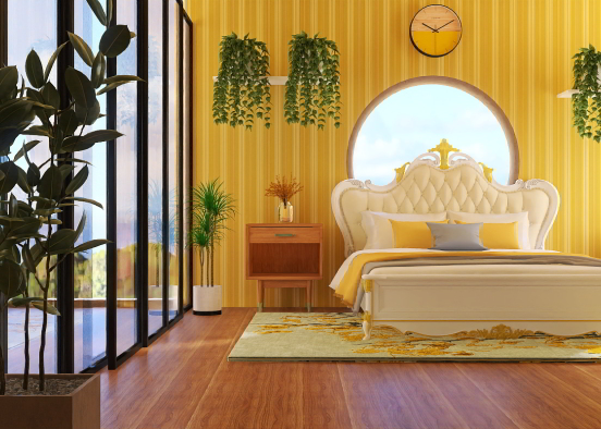 Royal eco bedroom Design Rendering