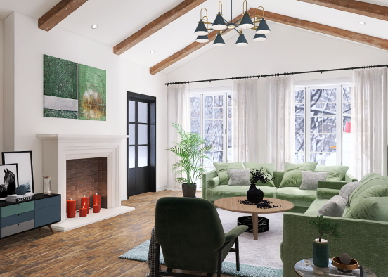 template room with furniture design Design Rendering