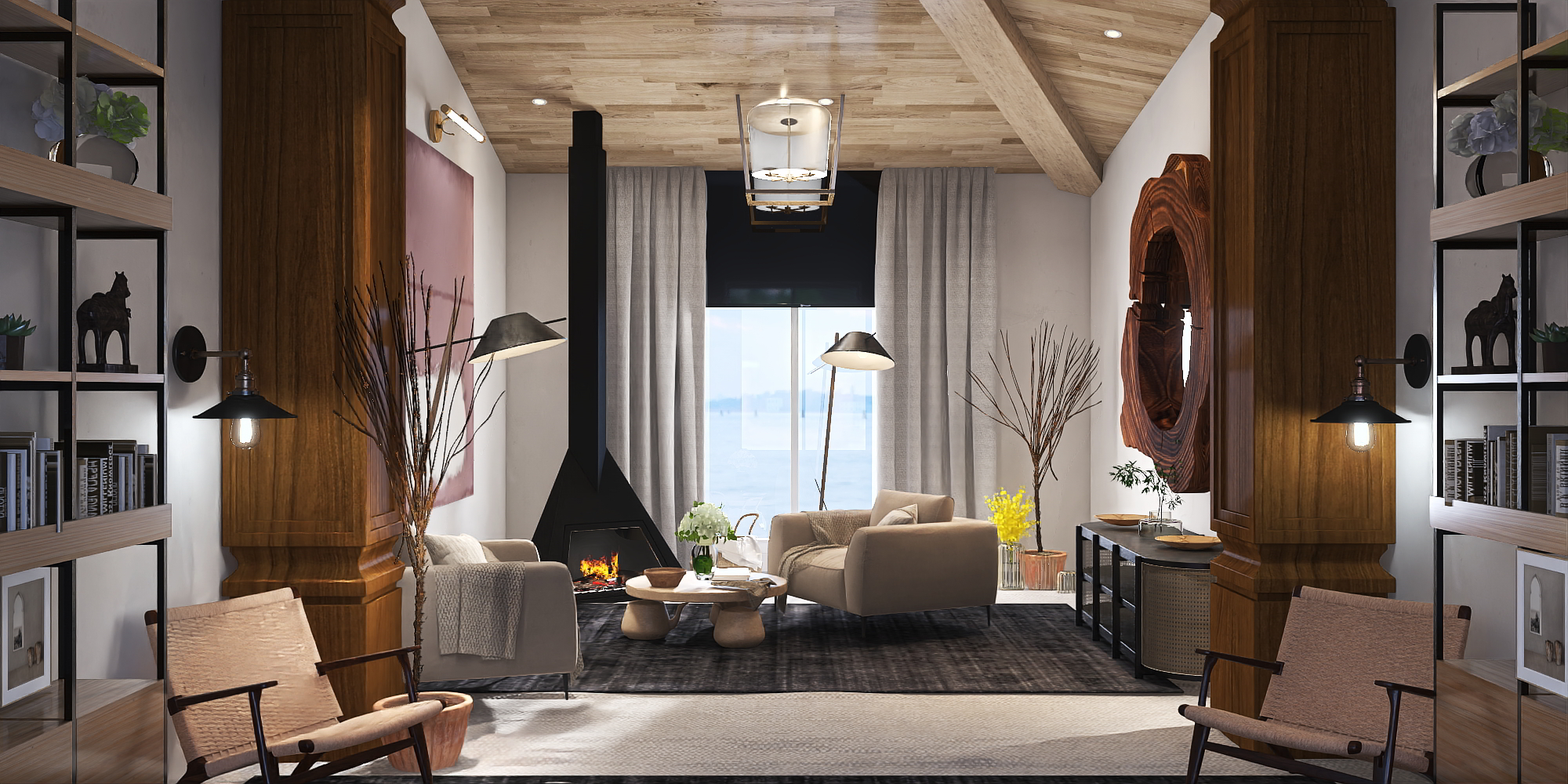 Modern Farmhouse with Earthy Tones