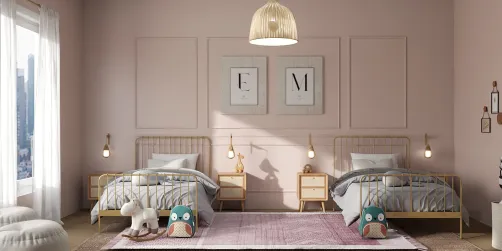 Twin girl room