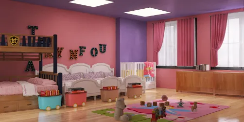 9 girls in a bedroom!!!!