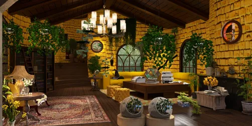 Hufflepuff Common Room:Yellow the colour of warmth