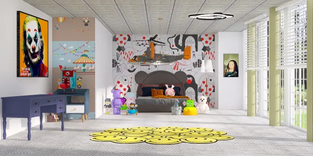 Silly fun kid’s bedroom 🎈