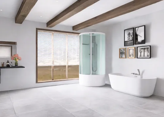 La salle de bain confortable Design Rendering
