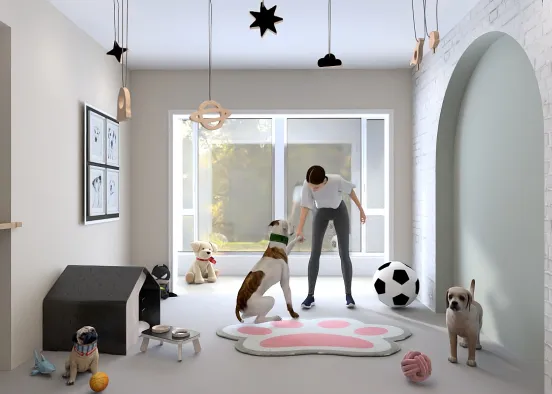 Maison de rêve pour chien 🐶 Design Rendering