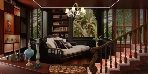 Cozy reading area with view ✨️ 