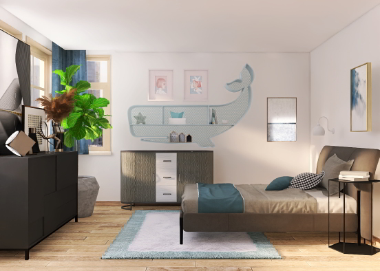 OceanCore Bedroom Design Rendering