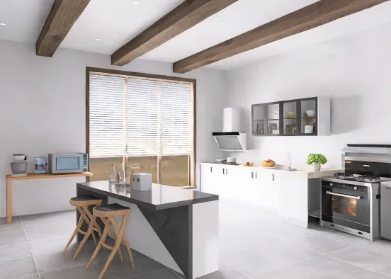 first kitchen design 👌  Design Rendering