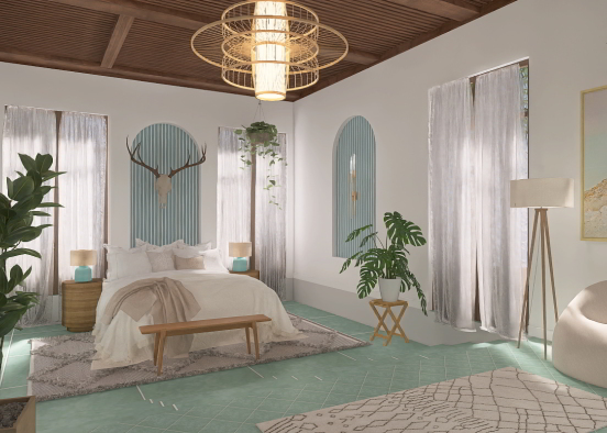 Relaxing Bedroom Design Rendering