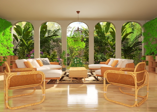 Garden living room! Design Rendering