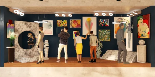 trendy art gallery
