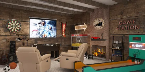 Basement Game Room. Day 7 of 20 Challenge.