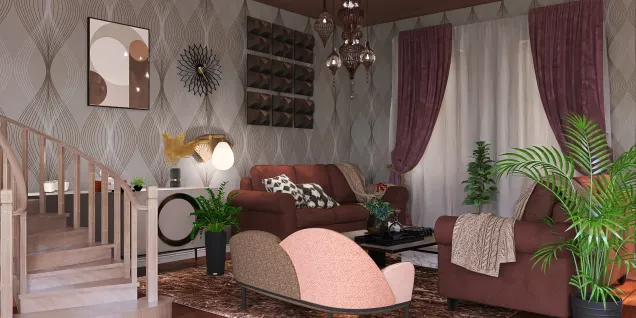 chocolate living room