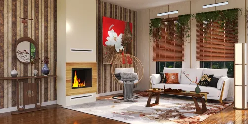 Asian style living room