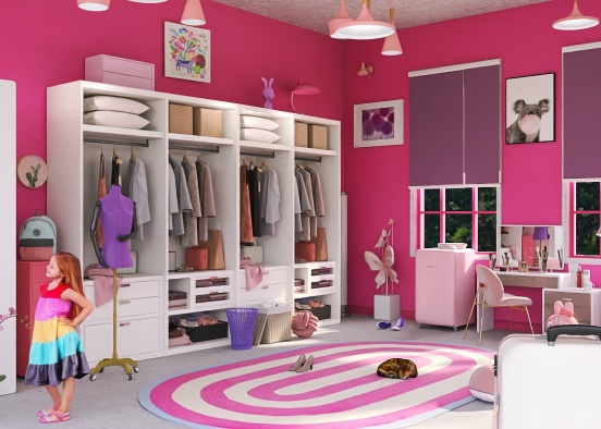 girly closet 🚾 Design Rendering