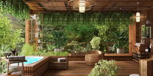 Outdoor oasis. 