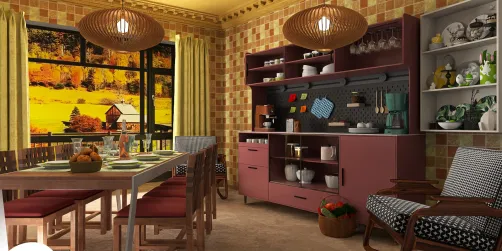  rustic dining room 🧡💛💚1/20