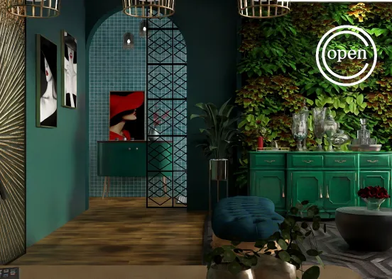 # Open coiffeur Renderização de Design