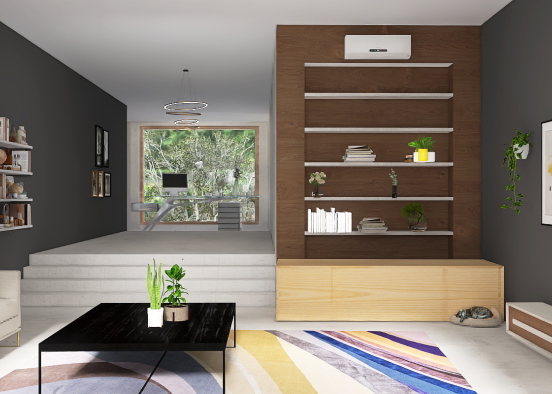 Living/office room Design Rendering