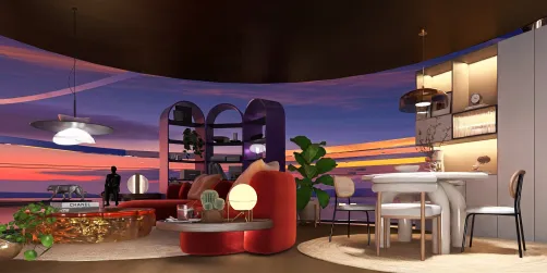 Futurist floating home 