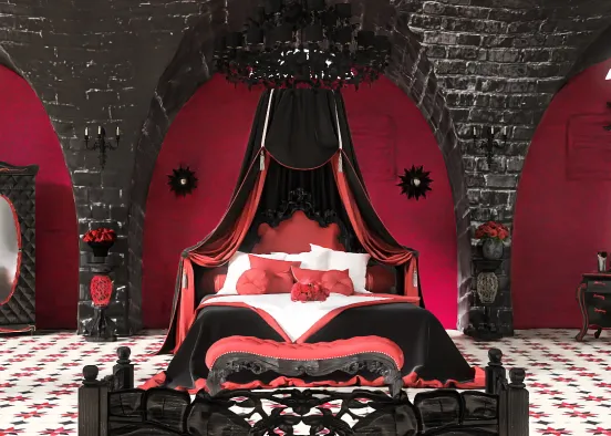A Gothic Nights Sleep Design Rendering