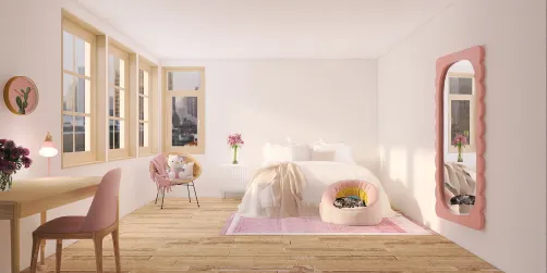 Pink kids room 🌷