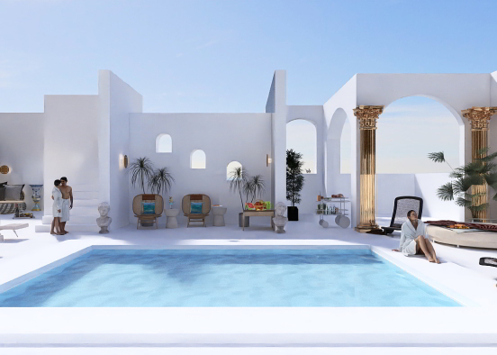 Greek resort only adults  Design Rendering