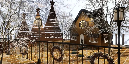 The Gingerbread House down the street 🤎