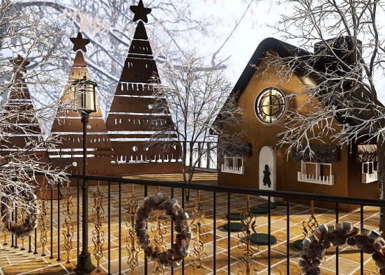The Gingerbread House down the street 🤎 Design Rendering